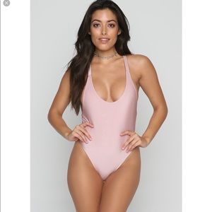 Slate Swim Carbon Rose One Piece small